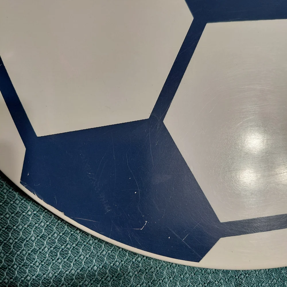 Soccer Wall Art Blue and White